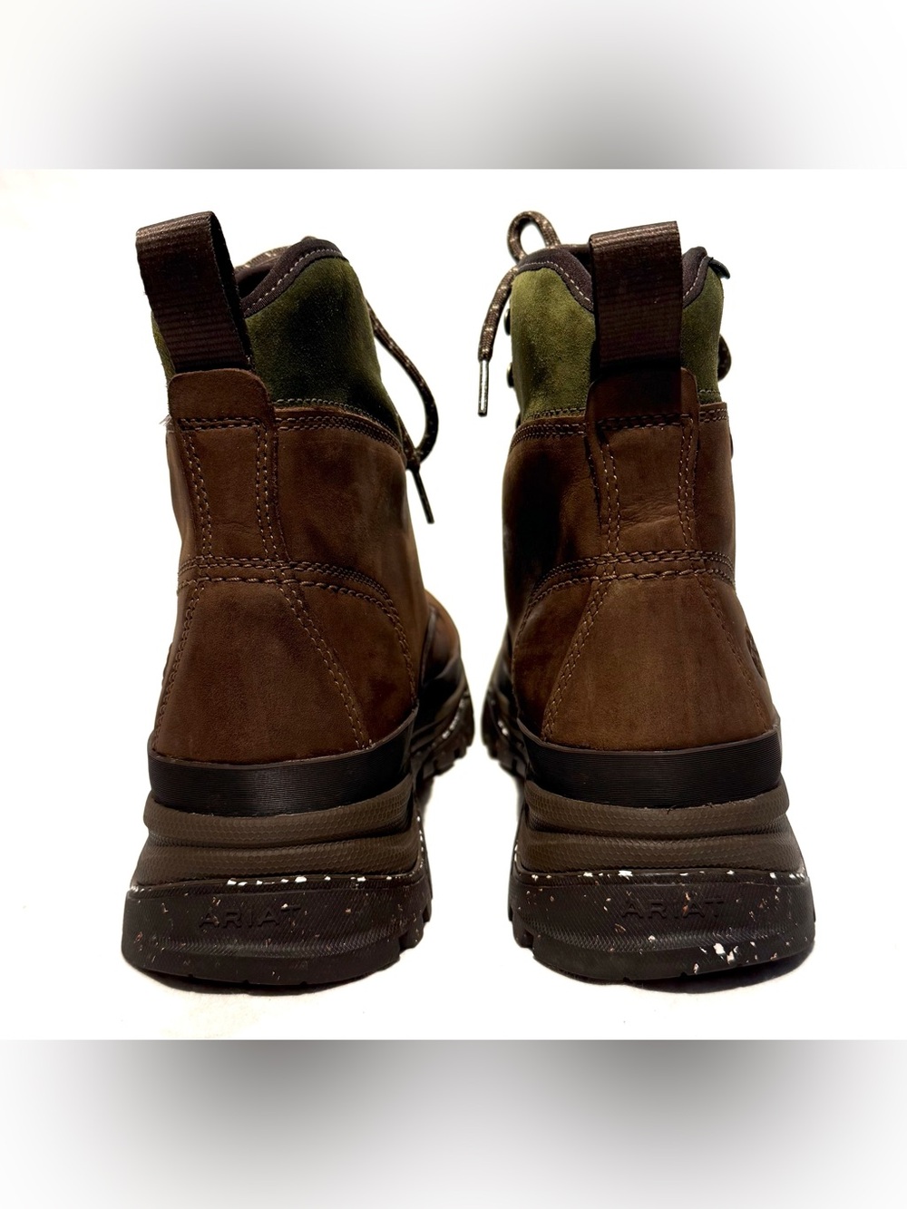 Ariat Moresby H20 Waterproof Boot Brown/Olive Women's 9.5 - Picture 8 of 14